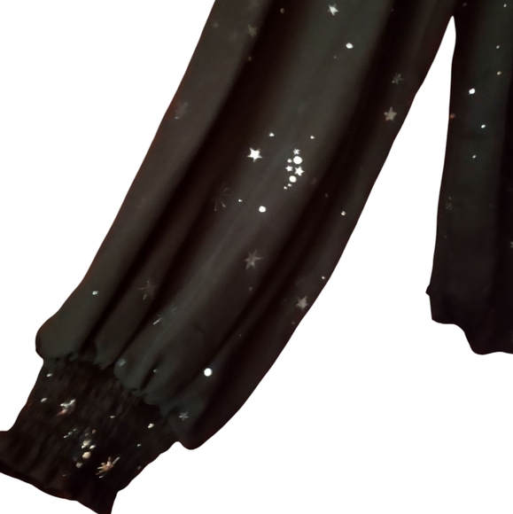 Unique Vintage Starry Night Blouse, 1X (Size 16) - Picture 2 of 4